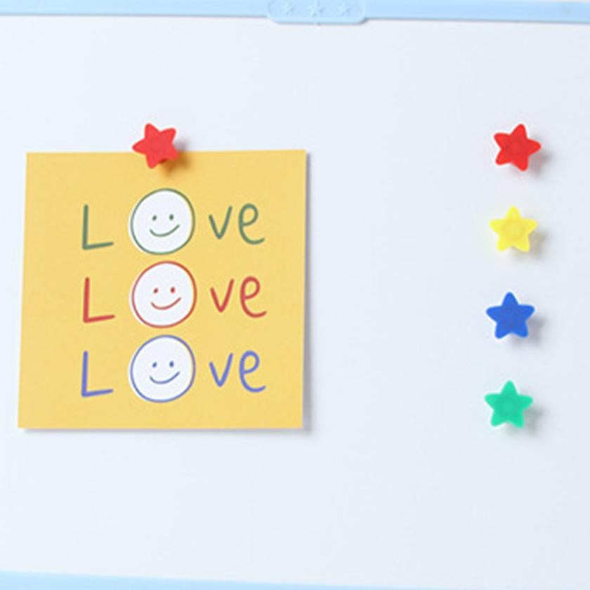 

Premium 1Pack/10Pcs Magnet Papan Tulis Berbentuk Pentagram / Magnetic Pin Whiteboard High Quality