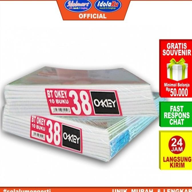

tyS IDOLMART Buku Tulis Kiky okey isi 38 Lembar - 10 Buku Buku tulis Kiky