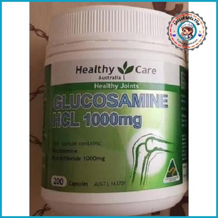 GASS. HEALTHY CARE GLUCOSAMINE GLUCOSAMIN HCL 1000MG GLUKOSAMIN 1000 MG 200