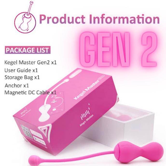 Magic Motion Kegel Master Wireless Vibrat / Bola Kegel Master App Control Kegel Ball