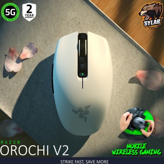 Razer Orochi V2 White Mobile Wireless Gaming Mouse