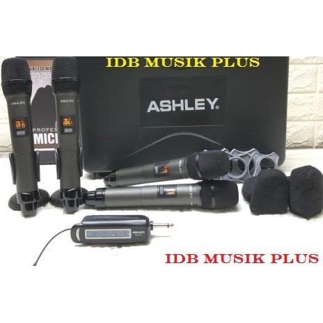 Mic Wireless 4 Pegang Ashley WmFour Wm Four Original Garansi Resmi