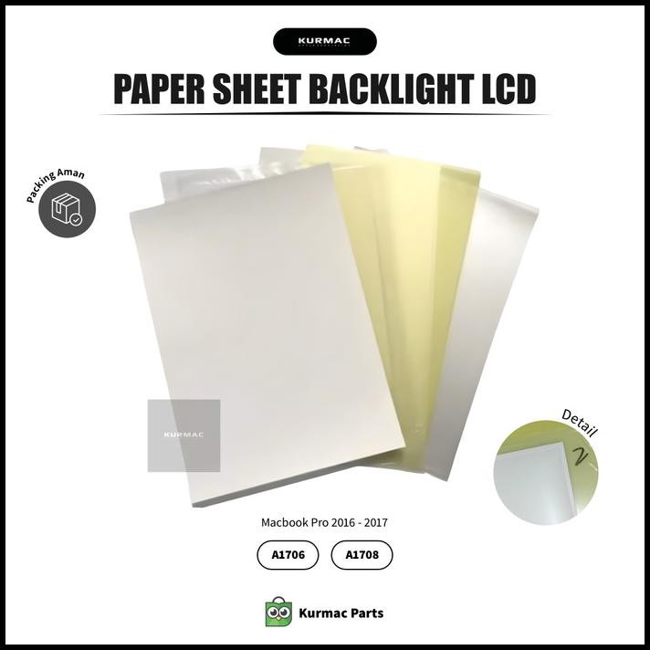 Paper Sheet Backlight Lcd Macbook Pro A1706 A1708 2016 2017