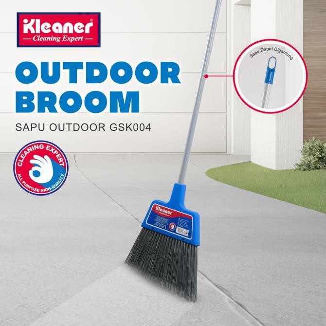 [COD] Kleaner Sapu Lantai Outdoor Bulu Gagang Panjang