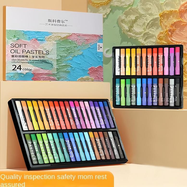 

MATOUGUI Set Crayon Mini / Krayon 12/24/36 Warna / Oil Pastel Small For Drawing Water Resistant murah