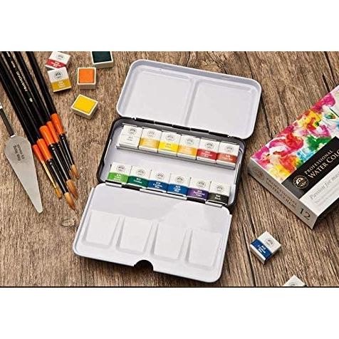 

baru !!! Mungyo Official - Professional Watercolor Pan Set - Half Size 12 Color Set
