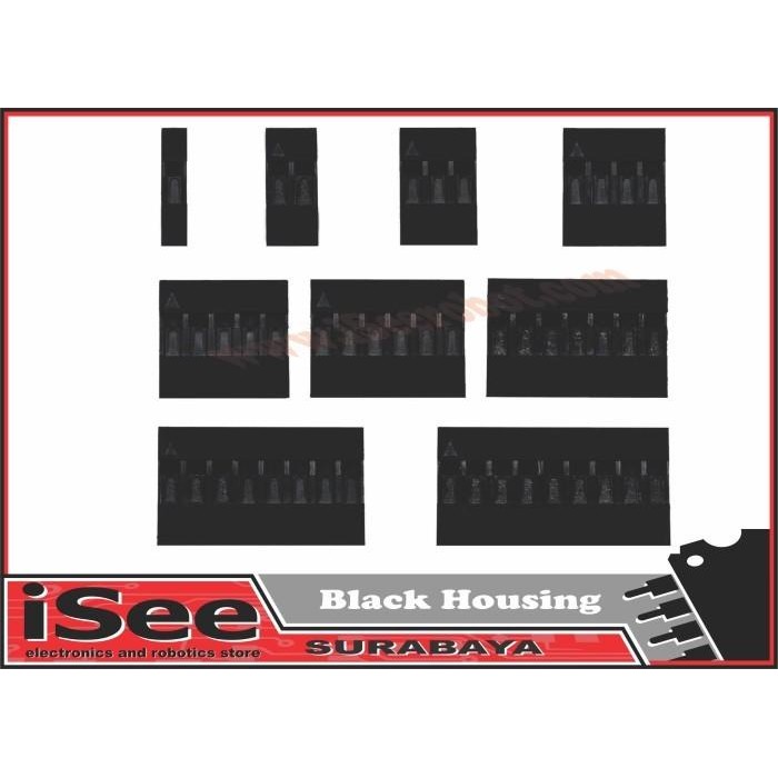 Black Housing 9p Duppont jumper head Pin Connector 2.54mm house 9pin