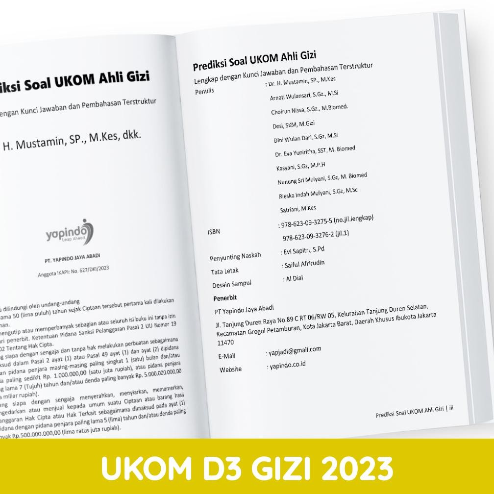 baru  UKOM Academy Buku Prediksi Soal UKOM D3 Gizi