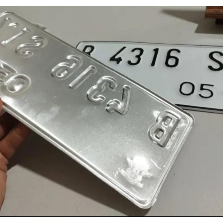 PLAT NOMOR MOTOR STANDAR SAMSAT FONT LAMA DAN BARU