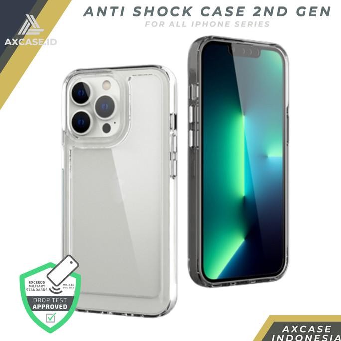 Square Edge Anti Crack Case iPhone X XR XS 11 PRO MAX 6 7 8 PLUS Clear