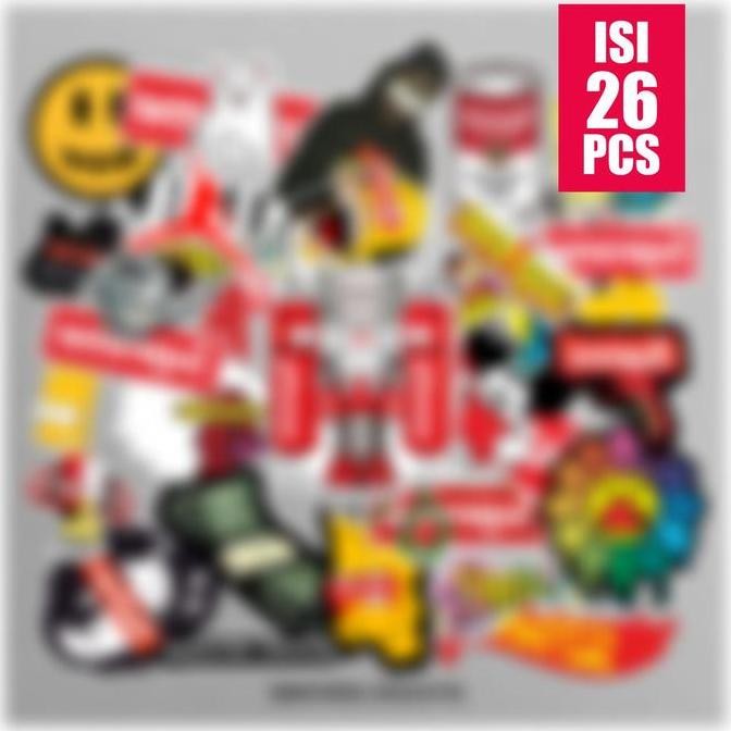 

26pcs Stiker Sticker B*PE X S*PR*M* untuk laptop case tumbler stiker stiker graftac high quality Stationery Paper Book