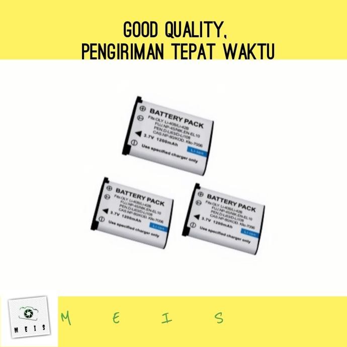 Murah Baterai OLYMPUS FE-300 FE300 FE-320 FE320 FE-330 FE330 FE-340 FE340 Non COD