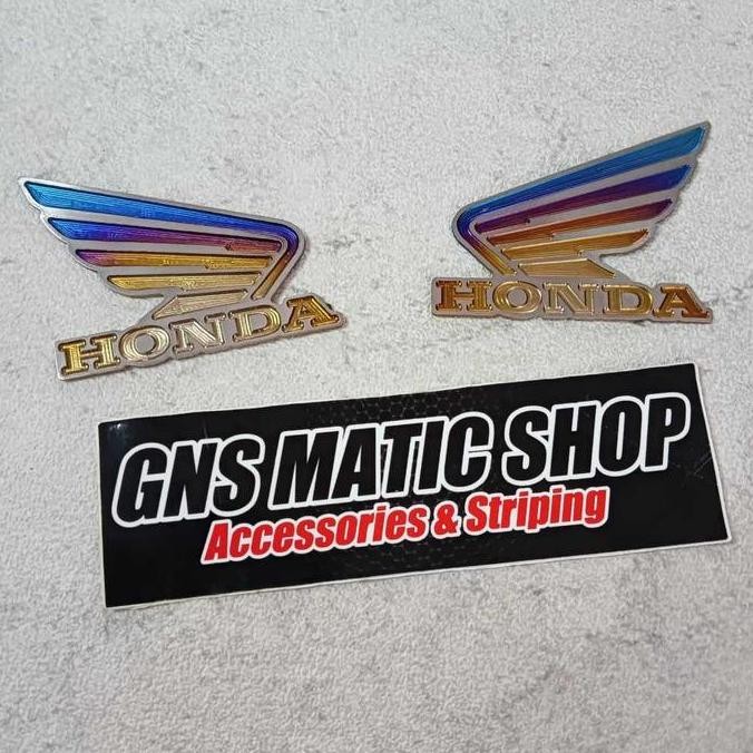[[ BRODHE / EMBLEM WING HONDA TITANIUM / EMBLEM WING TITANIUM / EMBLEM SAYAP HONDA TITANIUM BEST SEL