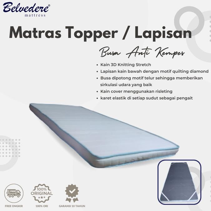 Belvedere Matras Topper / Plushtop Foam Mattress / Lapisan Kasur  - Kasur Busa / Tebal 8cm