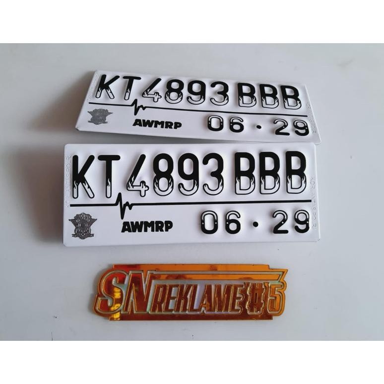 plat nomor baut tanam, plat nomor tebal, plat nomor lapis plat acp, plat nomor baut tanam, plat nomo