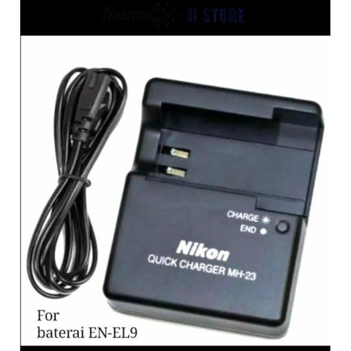 PROMO CHARGER KAMERA NIKON MH23 FOR KAMERA NIKON D40,D60,D3000,D5000