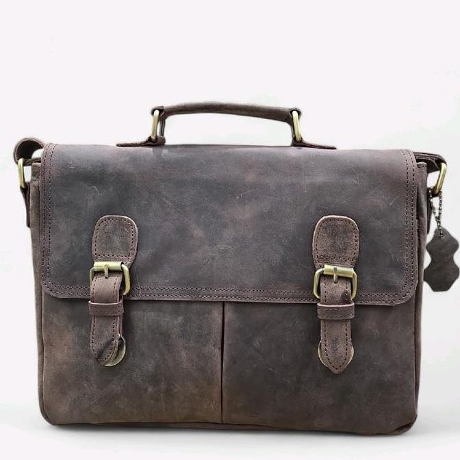 Tas Laptop Crazy Horse Kenshin Muat Laptop 12Inch New Stok