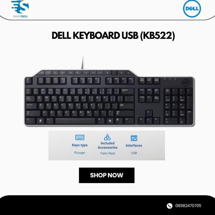 Dell Keyboard Usb (Kb522) New Stok