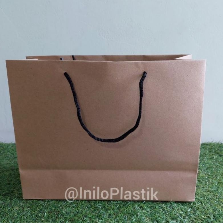 

Tgc-1924 H-4 @10Pcs Paper Bag 31X31 Craft Coklat Polos Paper Bag Termurah