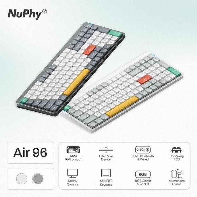 Nuphy Air96 Wireless Mechanical Keyboard New Stok