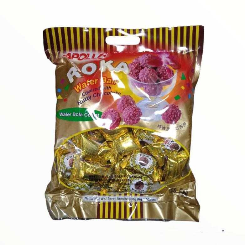 

Ex45 Apollo Roka Wafer Ball Cokelat Isi 50Pcs Terlaris