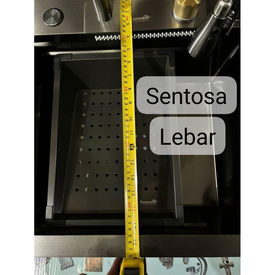 Bak Cuci Piring 8048 Hitam Ameritech / Kitchen Sink Rainfall Ameritech Black Pvd Original Dan Terper