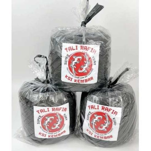 

( SEE ) TALI RAFIA 1kg Hitam Tebal