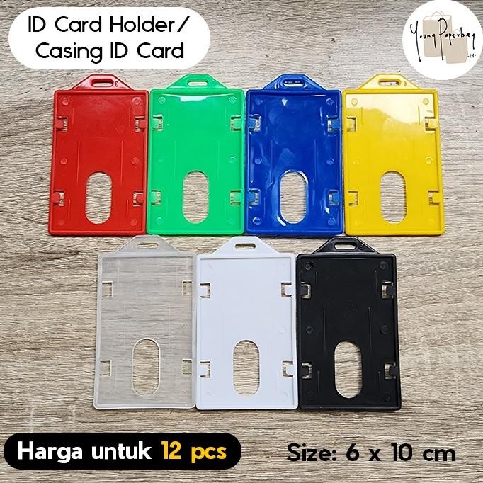

Uj-53 Id Card Holder / Casing Id Card / Hardcase Id Card 6X10 U/ 1 Kartu (12 Pcs)