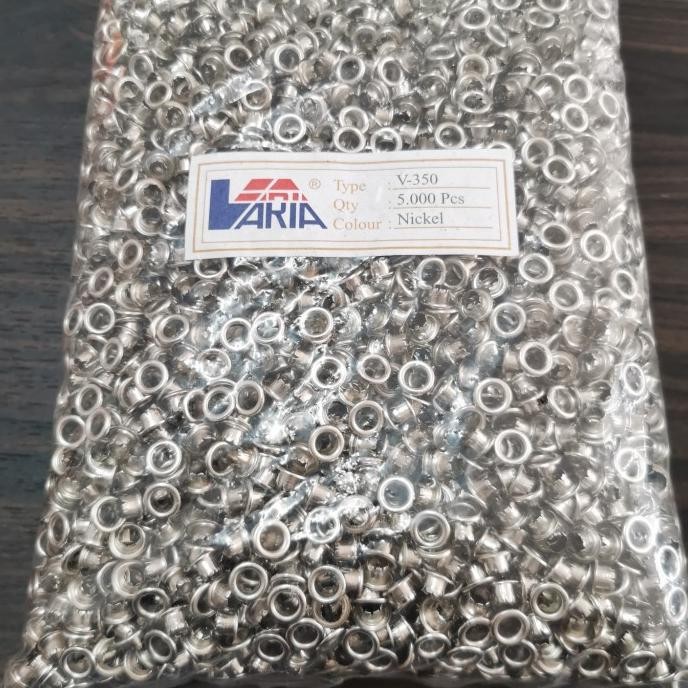 

tyS mata ayam 350 / mata eyelet 5mm nikel/5000pcs