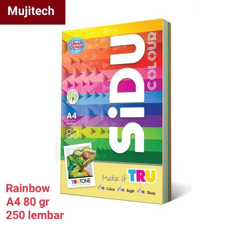 

Me41 gr-8 SIDU KERTAS HVS WARNA RAINBOW A4 80 GR 250 LEMBAR 10 WARNA Murah Berkualitas