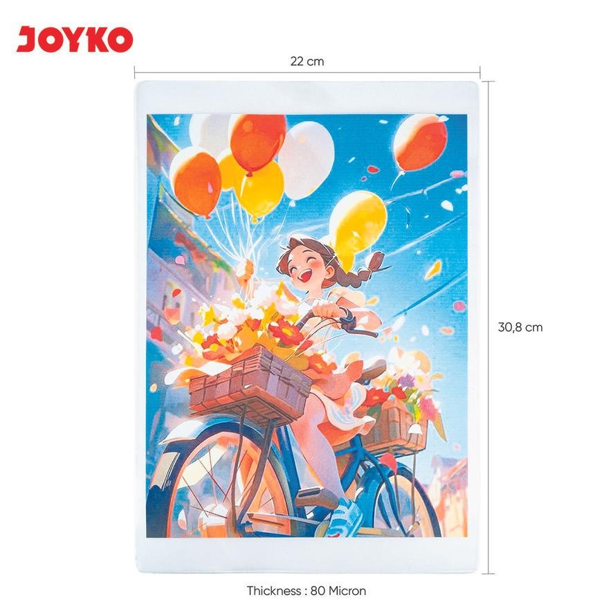 

df-8 we-12 JOYKO Laminating Film LF80-2231 Size A4 / Plastik Laminasi 100 Lembar Ekonomis Terlaris Original