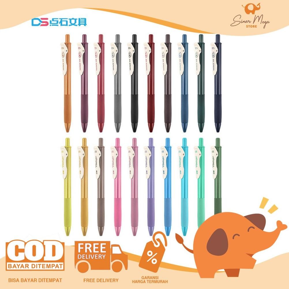 

uk-68 fx-2 DS Vintage Ink Series Retractable Gel Pen / Pulpen Ballpoint Warna Vintage Retro Lucu Unik Murah Hemat Sale