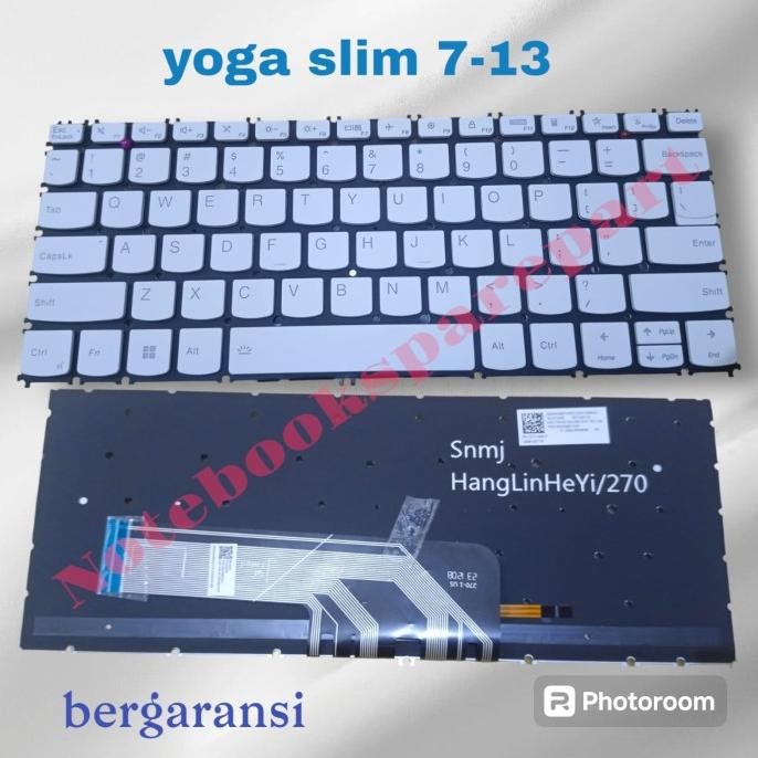 Keyboard Len Yoga Slim 7 Carbon 13Itl5 Yoga Slim 7 Carbon 13Are05 Putih New Stok