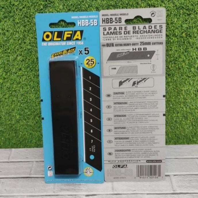 

tyS Refill Blade OLFA Cutter 25mm HBB-5B (5pcs per pack) Olfa