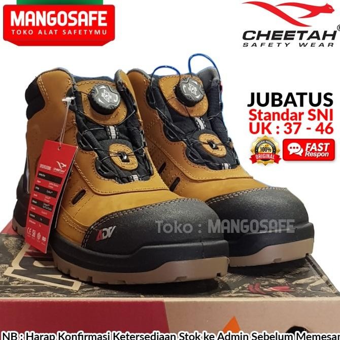 Cheetah Jubatus ADV Sand Sepatu Safety Semi Boot Sporty Keren Coklat