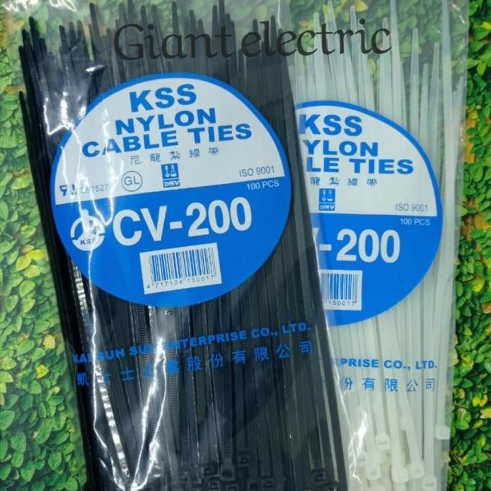 

new !!! KSS NYLON CABLE TIES CV-200/ 20CM X 4,8MM murah
