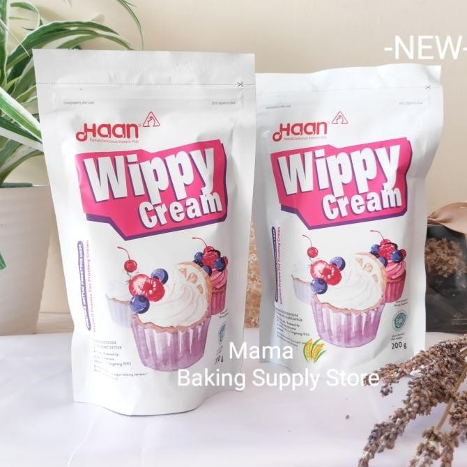 

Sale Haan Whippy Wippy Cream Whip Cream Bubuk Whipping Krim 200 Gr