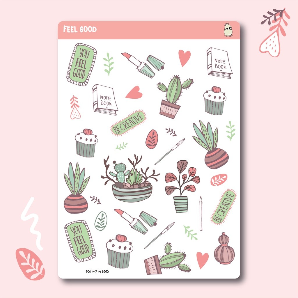 

Feel Good Stickers / Journaling / Bujo / Cute Sticker / Aesthetic