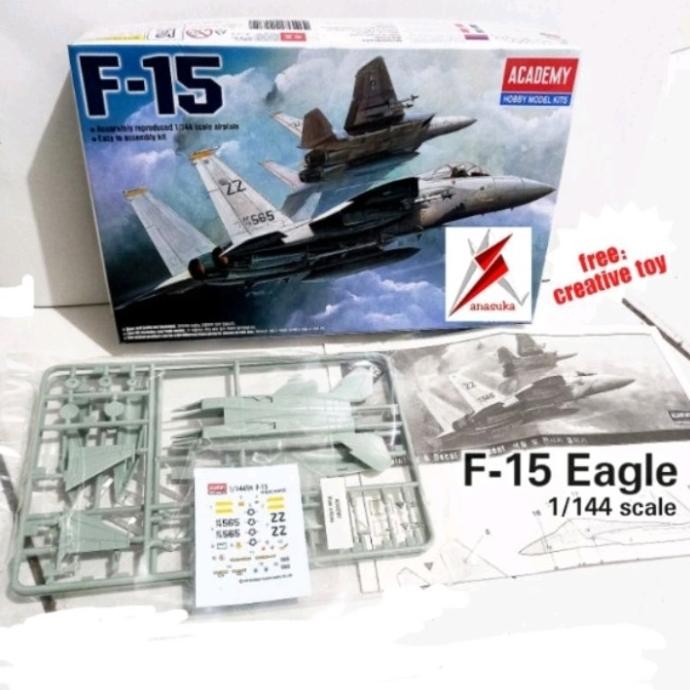 baru  Pesawat F-15 Eagle Model Kit Miniatur Rakit murah
