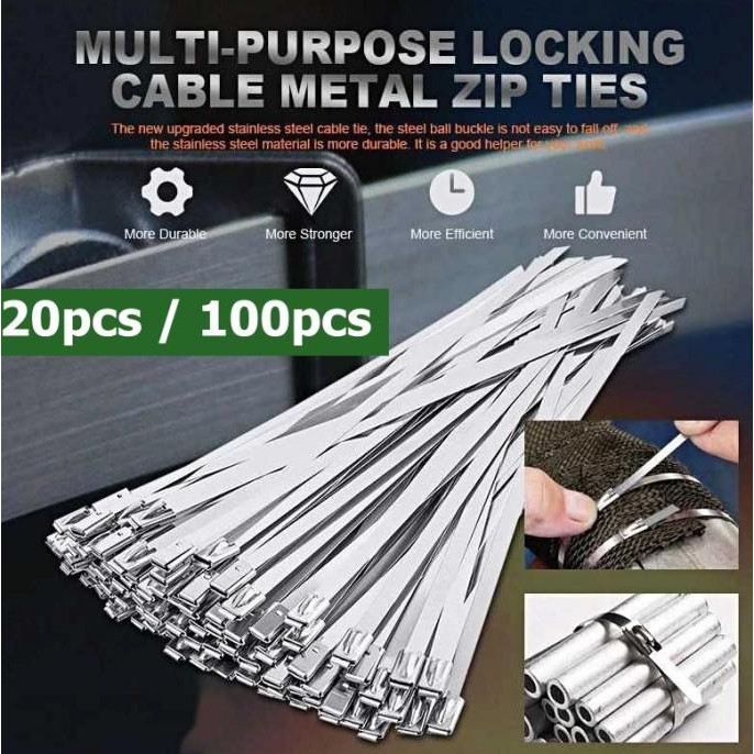 

new !!! Kabel Ties Besi Rivet Stainless Steel Tali Ripet Tis Panjang 30 cm murah