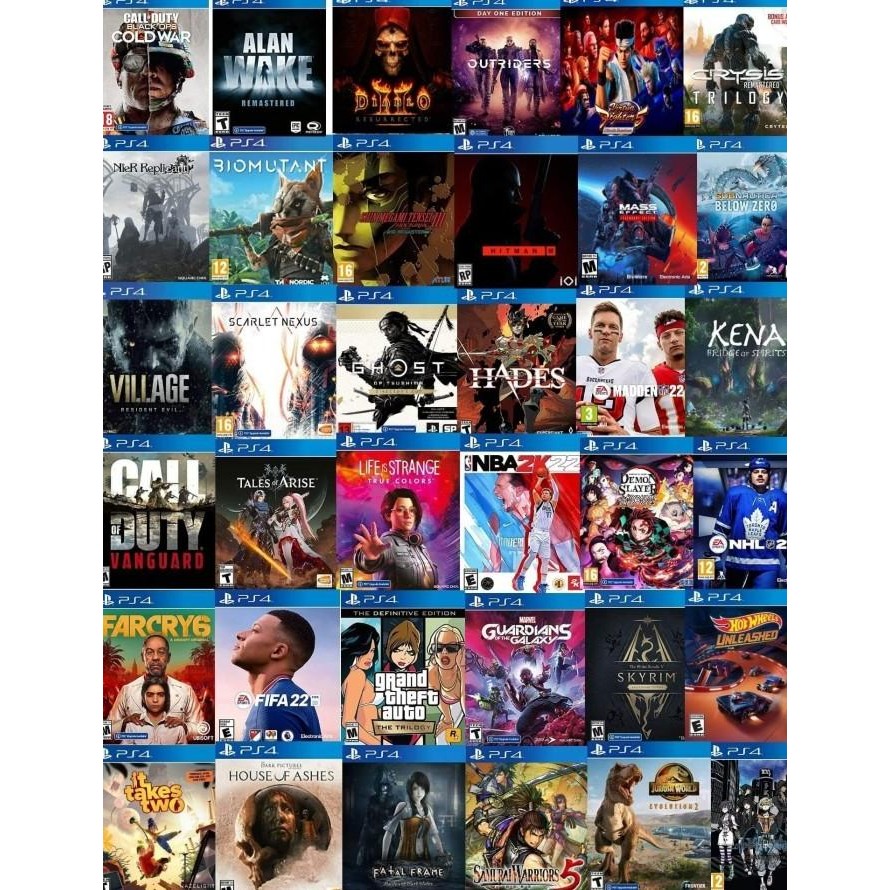 ISI GAME PS4 HEN PAKETAN 1TB murah