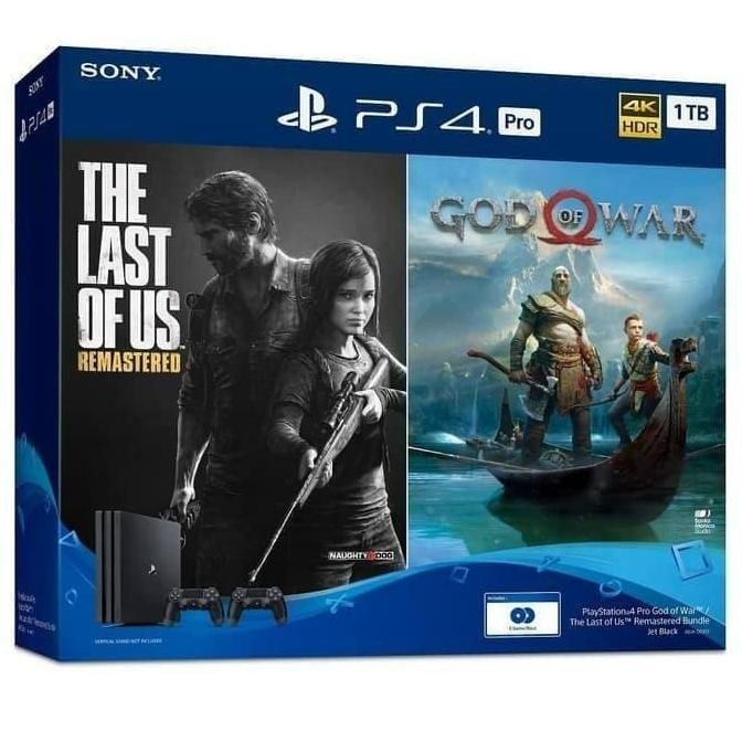 PS4 PRO BUNDLE 1TB CUH-7218(GOD OF WAR,LAST OF US) murah
