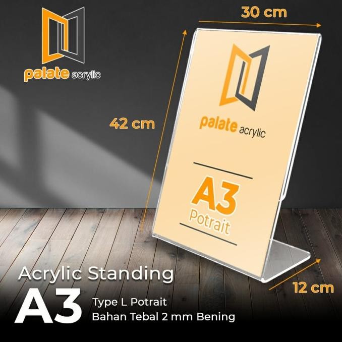 

new !!! AKRILIK A3L PORTRAIT / AKRILIK A3 L / A3LP PORTRAIT 2MM murah