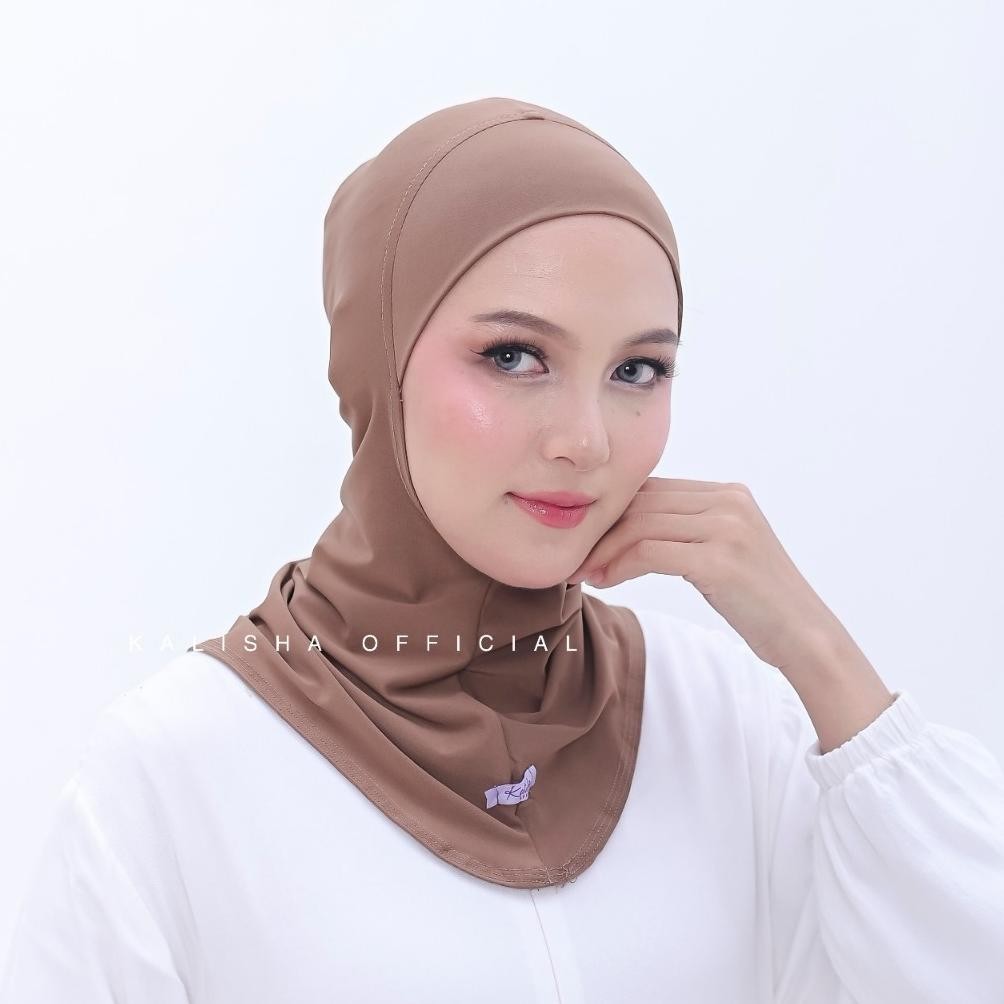 If56 Ex45 Inner Ninja Polos jersey Premium Ciput Instan Dalaman Kerudung Tanpa Resleting By Kalishao