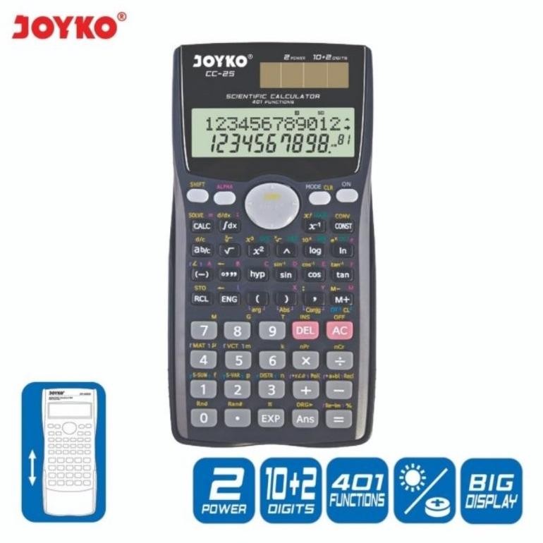 

fsd-34 AS25 Kalkulator Ilmiah JOYKO CC25 - Scientific Calculator CC-25 Fungsi 401 Original Original