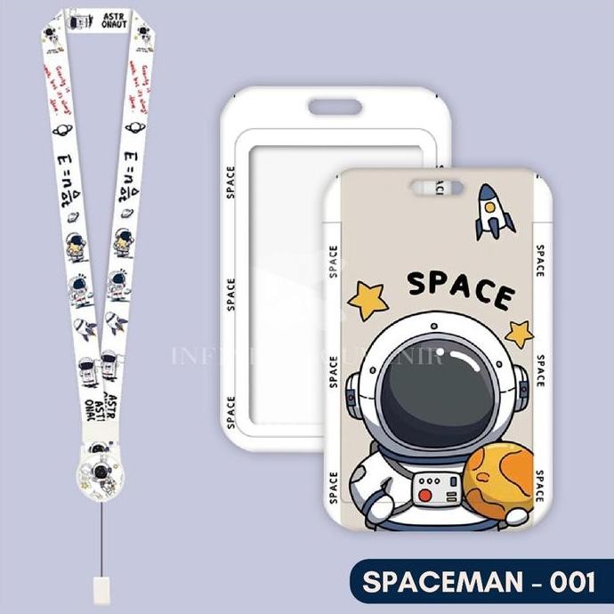 

new !!! (N017) ID Card Holder Tali Yoyo Spaceman / Nametag Yoyo Astronaut / Card Holder Yoyo / Astronot / Luar Angkasa / Space Human/ Card Holder Tali Bisa Ditarik murah