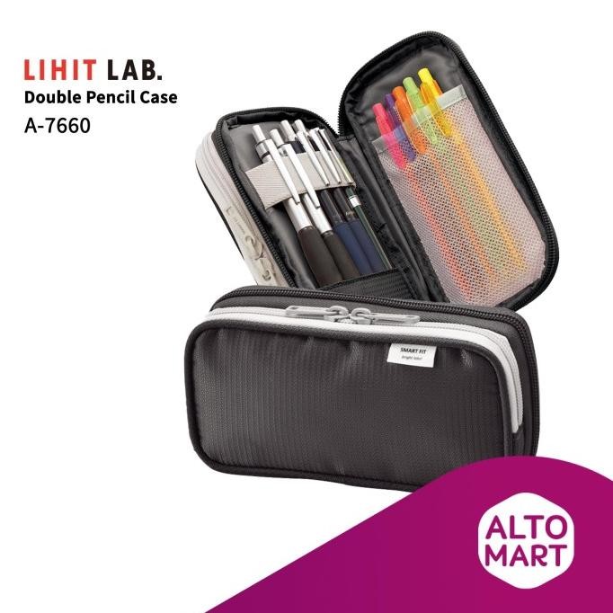 

TERMURAH - Lihit Lab A-7660 Double Pencil Pen Case Tempat Kotak Pensil Jumbo