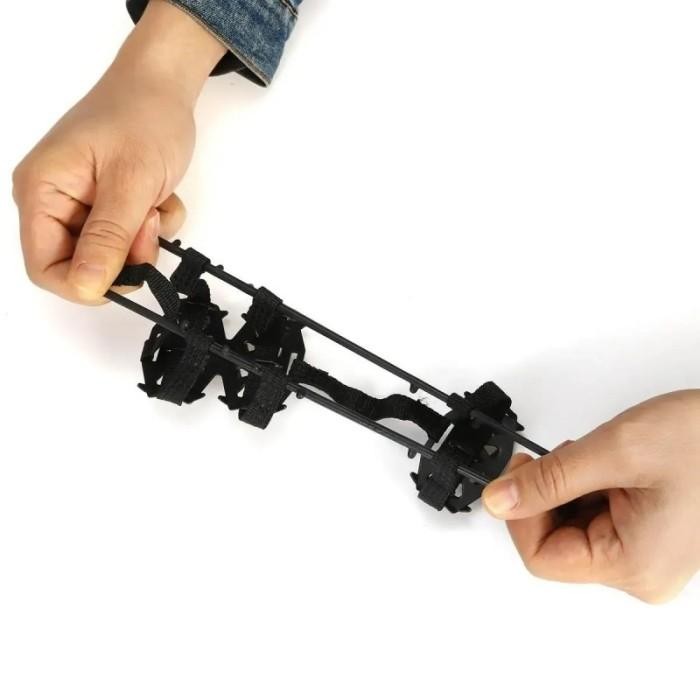 1 Pasang Alas Sepatu Paku Anti Slip 24 Gigi Alas Sepatu Salju Anti Slip Anti Slip Sepatu Salju Alas 