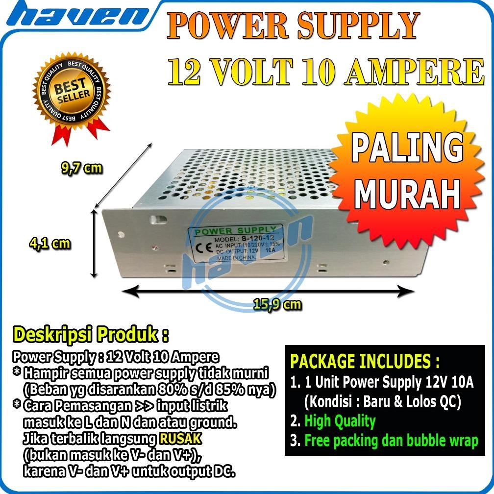 POWER SUPPLY 12V 10A / PSU 12V 10A / Power Supply CCTV