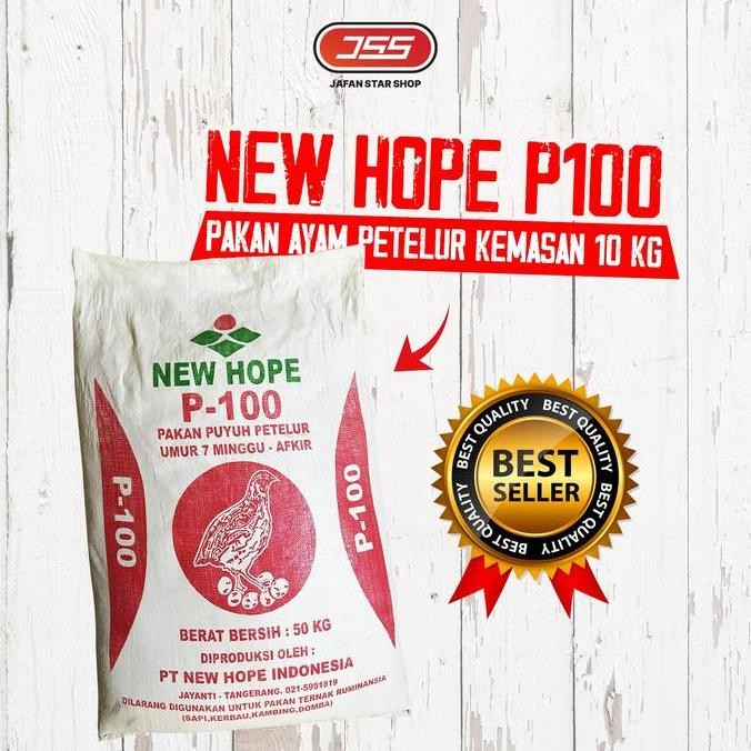Baru Pakan Puyuh P100 10 Kg Makanan Burung Puyuh Petelur